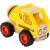 Small Foot fa játék betonkeverő teherautó, sárga fekete csíkokkal, kisgyermekeknek
