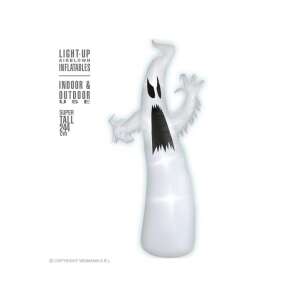 AUFBLASBARER LEUCHTENDER GEIST MIT VENTILATOR 244 cm - für Innen und Außen geeignet 81622430 - Decorațiuni de Halloween