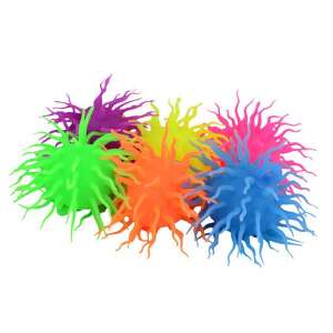 Sada 6 farebných svietiacich nadýchaných gumových loptičiek, priemer 12 cm - Gumené loptičky