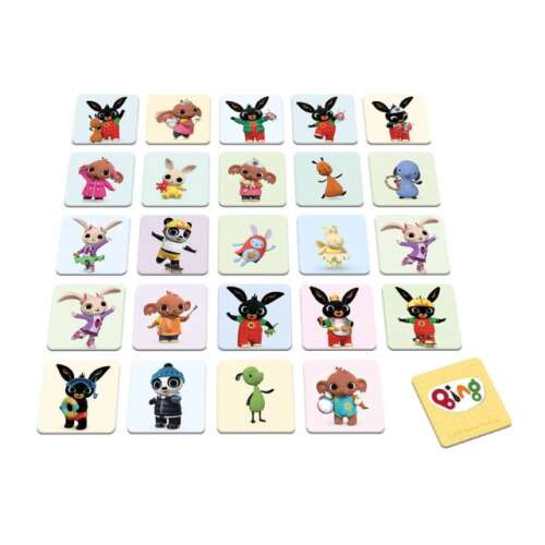 Bing Memory Game, 48 cards, matching game for kids, featuring characters from the Bing TV show