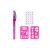 Create It! Scented Tattoo Pen with stencils and gems - pink