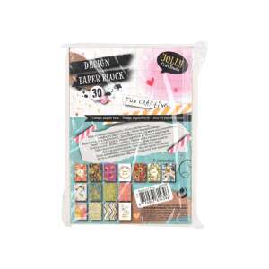 Jolly Craft Studio Design Papierblock, 30 Blatt, 15 Muster, buntes Papier zum Basteln - Schreibwaren & Schreibmaterial