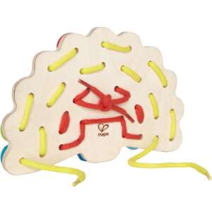 Hape Fa Lacing játék szivárvány formájában színes gyöngyökkel és zsinórokkal - Hajkréta