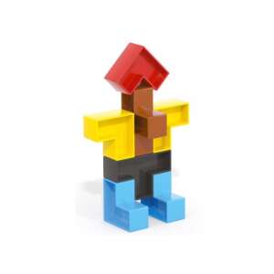 Jucărie de construcție Quercetti Smart Block, 55 de piese, blocuri de plastic colorate pentru construcții creative și jocuri imaginative - Quercetti Jocuri de constructie - Lego