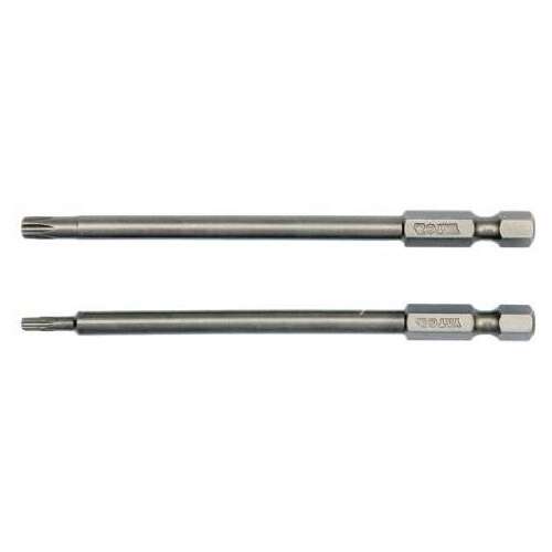 YATO 1/4 inch 100mm Torx screwdriver bits, T10 and T25