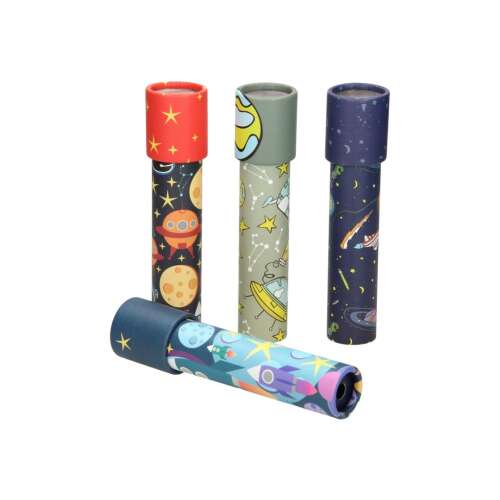 Kaleidoscope with space theme, 4 different designs, random color