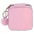 WOW Generation rózsaszín utazó ékszertáska hátulnézet pompom kulcstartóval