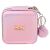 WOW Generation rózsaszín utazó ékszertáska elölnézet pompom kulcstartóval