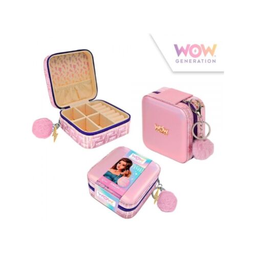 WOW Generation rózsaszín utazó ékszertáska, több nézet