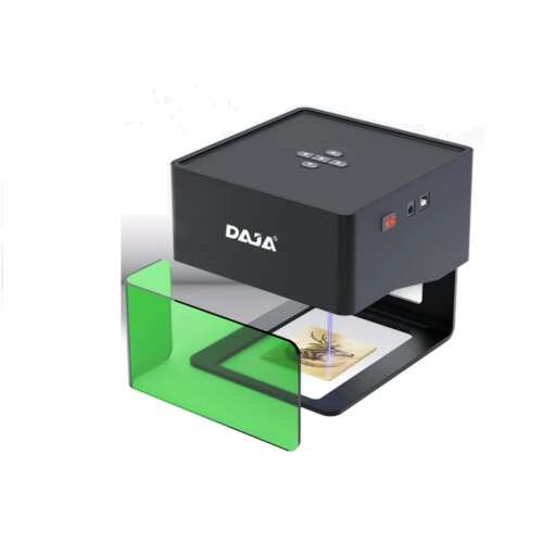 DAJA lézergravírozó gép zöld védőburkolattal