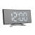 LED Digital Alarm Clock with Mirror - Curved Design, time display