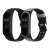2 pack black and grey silicone replacement bands for Xiaomi Mi Band 4 fitness tracker
