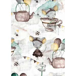 1db-os színes,mintás textil pelenka - kis egérke, 100% pamut, Öko-tex minőség, baba kendő, baba nyálkendő, baba takaró, baba muszlin, baba kendő, baba törölköző, baba mosdókesztyű, baba törlőkendő, baba pelenka, baba pelenkázó alátét, baba játékszőnyeg, baba érzékszervi szőnyeg, baba aktivitási szőnyeg, baba hasra fektetés szőnyeg, baba mászó szőnyeg, baba padlószőnyeg, baba szőnyeg, baba ágynemű, baba hálószoba dekoráció, baba zuhanyzó ajándék, baba ajándék - Textil pelenka