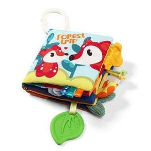 BabyOno Érzékfejlesztő babakönyv - Forest Trip, puha, színes könyv különböző textúrákkal és hangokkal a babák számára - Babakönyv