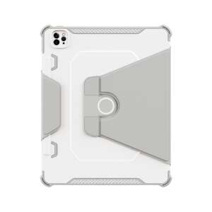 Stoßfestes Tab Case Stifthalter für iPad Pro 12.9 (18/20/21), grau-weiß 81649489 Tablet-Taschen