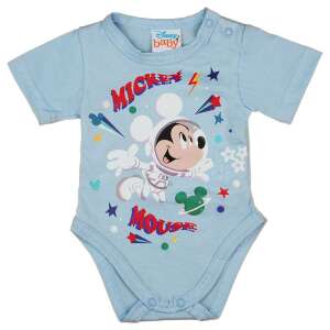 Rövid ujjú űrhajós baba body Mickey egér mintával kék - 86-os méret 32792395 Body-k - Mickey egér