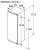 Bosch KIR81ADD0 built-in refrigerator, dimensions in millimeters