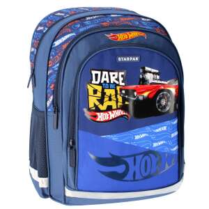 Hot Wheels Schulrucksack, blau mit Auto-Design - Schreibwaren & Schreibmaterial