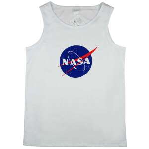 Fehér ujjatlan NASA logós atléta fiúknak - Férfi trikó
