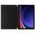 Czarne Smart Case dla Samsunga Galaxy Tab S9 FE 10.9, z uchwytem na rysik, otwarte