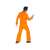 70-es évek Diszkó Jelmez - Férfi - Narancssárga - S 81820992