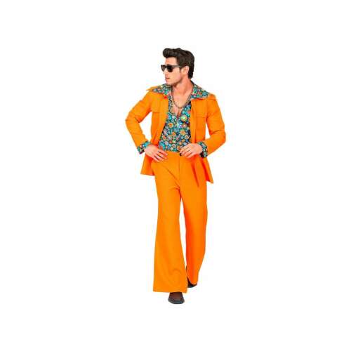 70-es évek Diszkó Jelmez - Férfi - Narancssárga - S