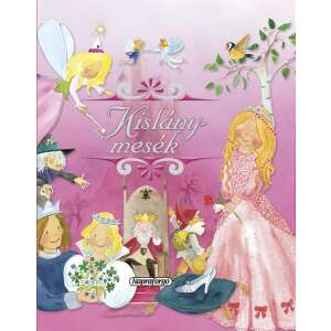 Mesetár - Kislánymesék könyvborító, rajta egy hercegnő, tündérek és egy király - Gyermek & Ifjúsági könyv