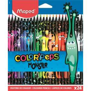 Color&#039;Peps Monster - 24 db-os - színes ceruza készlet, háromszögletű, MAPED 87624912 