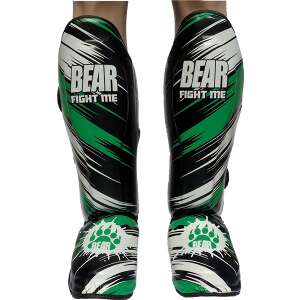 BEAR Advanced Training Lábfejes lábvédő-Sípcsontvédő műbőr Zöld. XL 81833643 Boxzsákok és box kesztyűk