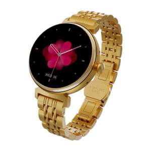 HiFuture Future Aura smartwatch in gold with a rose gold strap - HiFuture