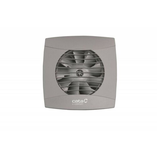 Cata U-Comfort 100mm Ezüstszürke Szellőztető Ventilátor Fürdőszobába vagy Konyhába