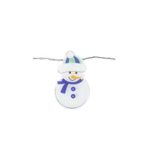 Snowman LED fairy lights, 10 warm white LEDs, 1.35 meters long, battery operated - Nonbrand String Light