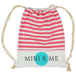 Mini & Me rózsaszín és fehér csíkos tornazsák - Tornazsák
