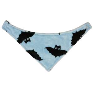 Kék babasál fekete denevér mintával - Gyerek sál